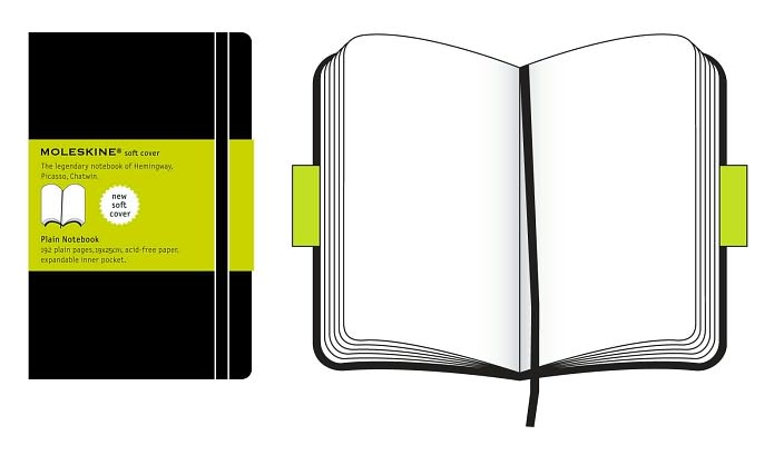 Moleskine Classic Notebook. Extra Large. Plain. Black. Soft Cover (7.5 x 10) - Image 4
