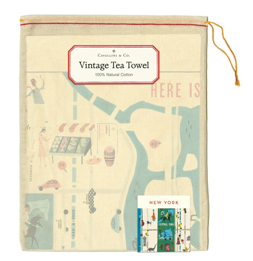 New York Map Tea Towel - Image 2