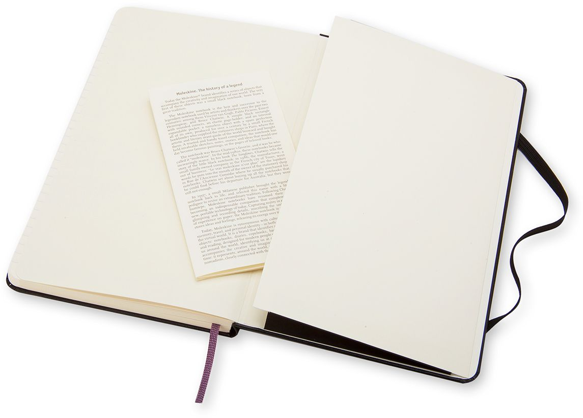 Moleskine Classic Notebook. Large. Ruled. Black. Hard Cover (5 x 8.25) - Image 6