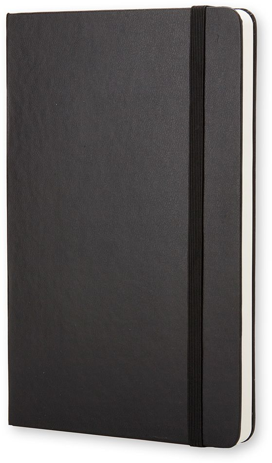 Moleskine Classic Notebook. Large. Plain. Black. Hard Cover (5 x 8.25) - Image 2