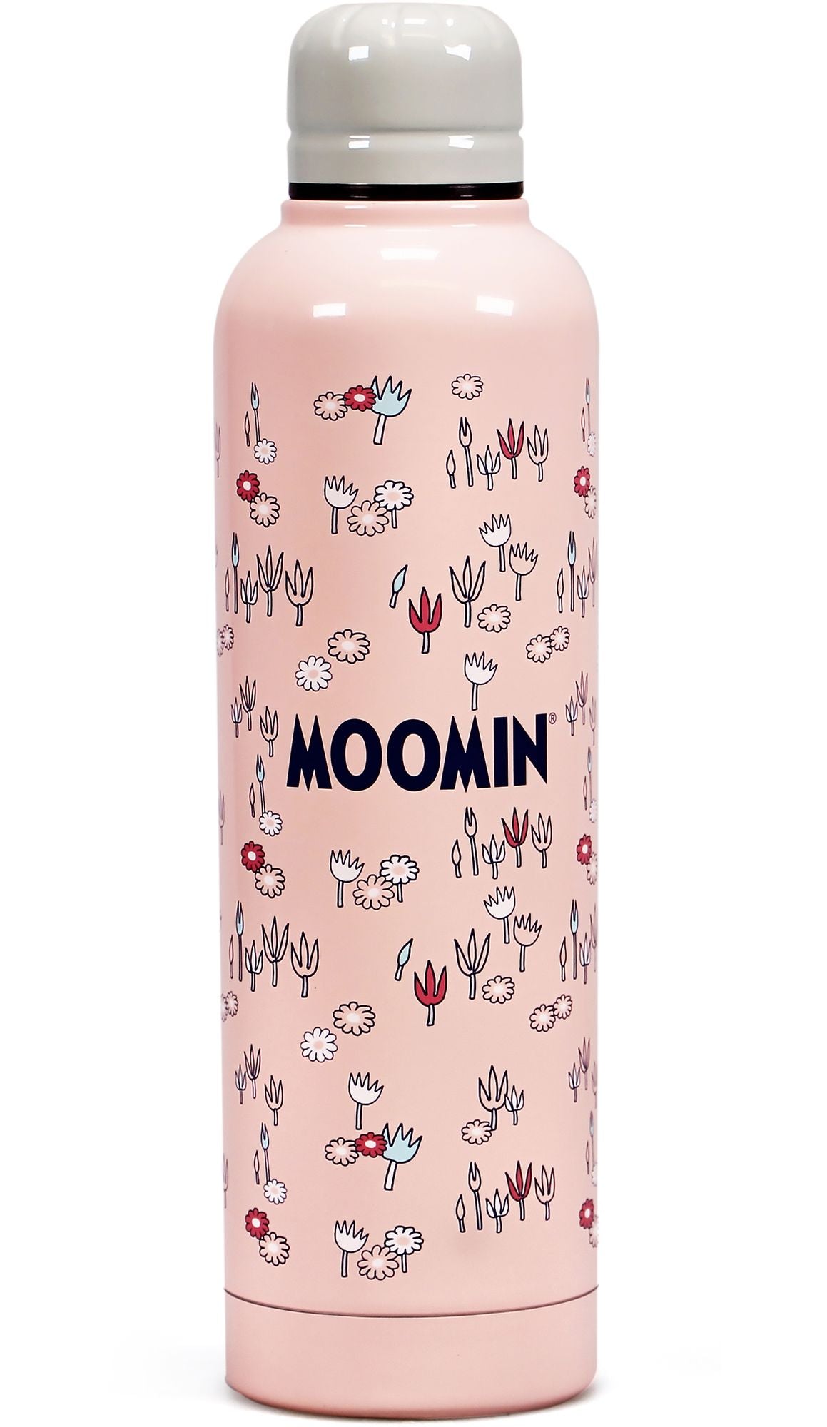 Water Bottle Metal (500ml) - Moomin (Pink) - Image 2