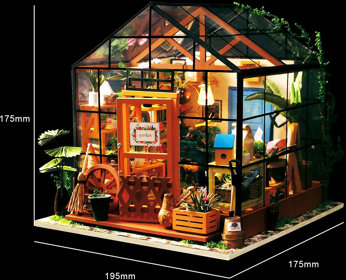 DIY Wooden Miniature Kit Cathy's Flower House - Image 7