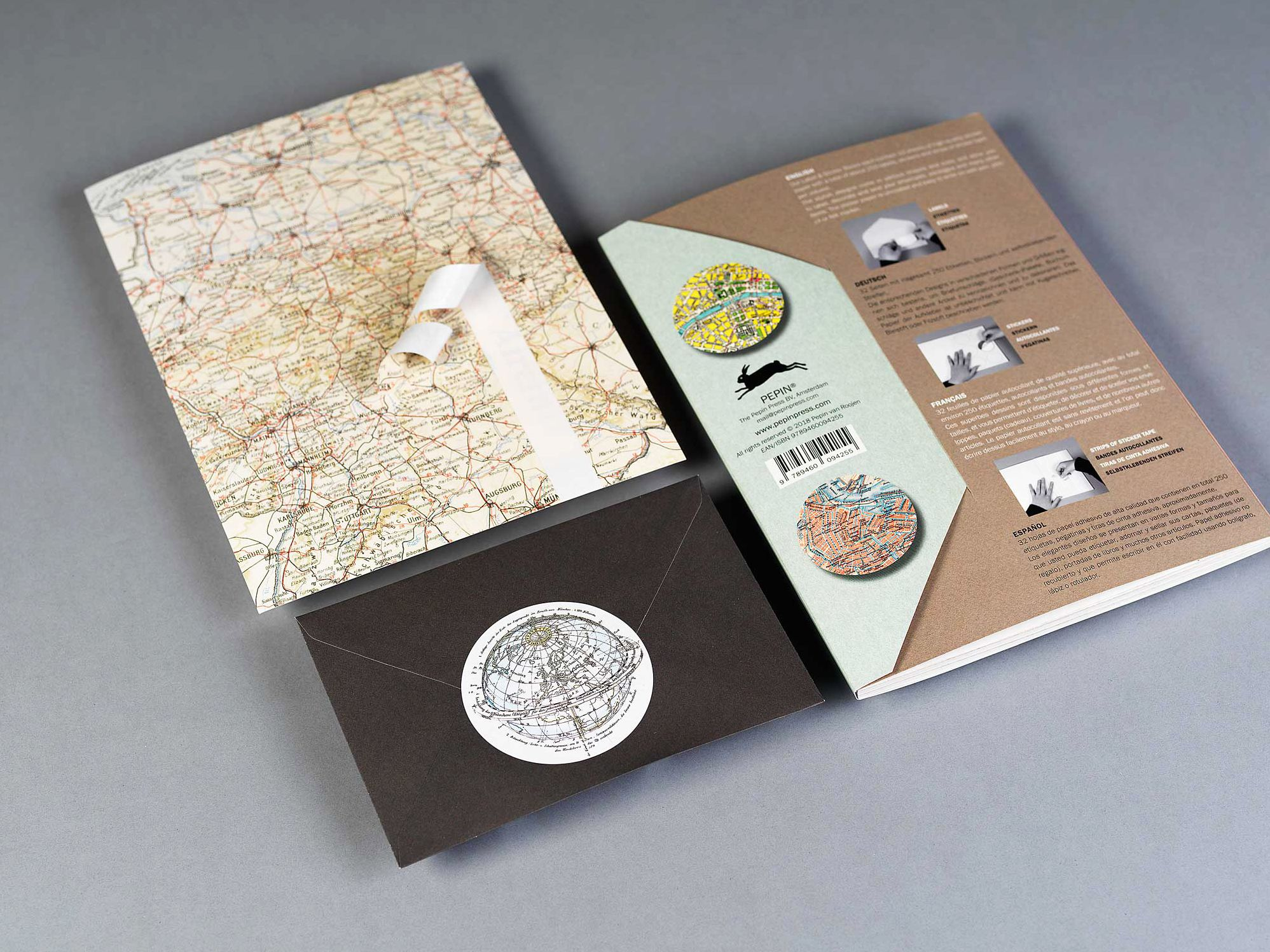 Historical Maps Label. Sticker & Tape Book - Image 4