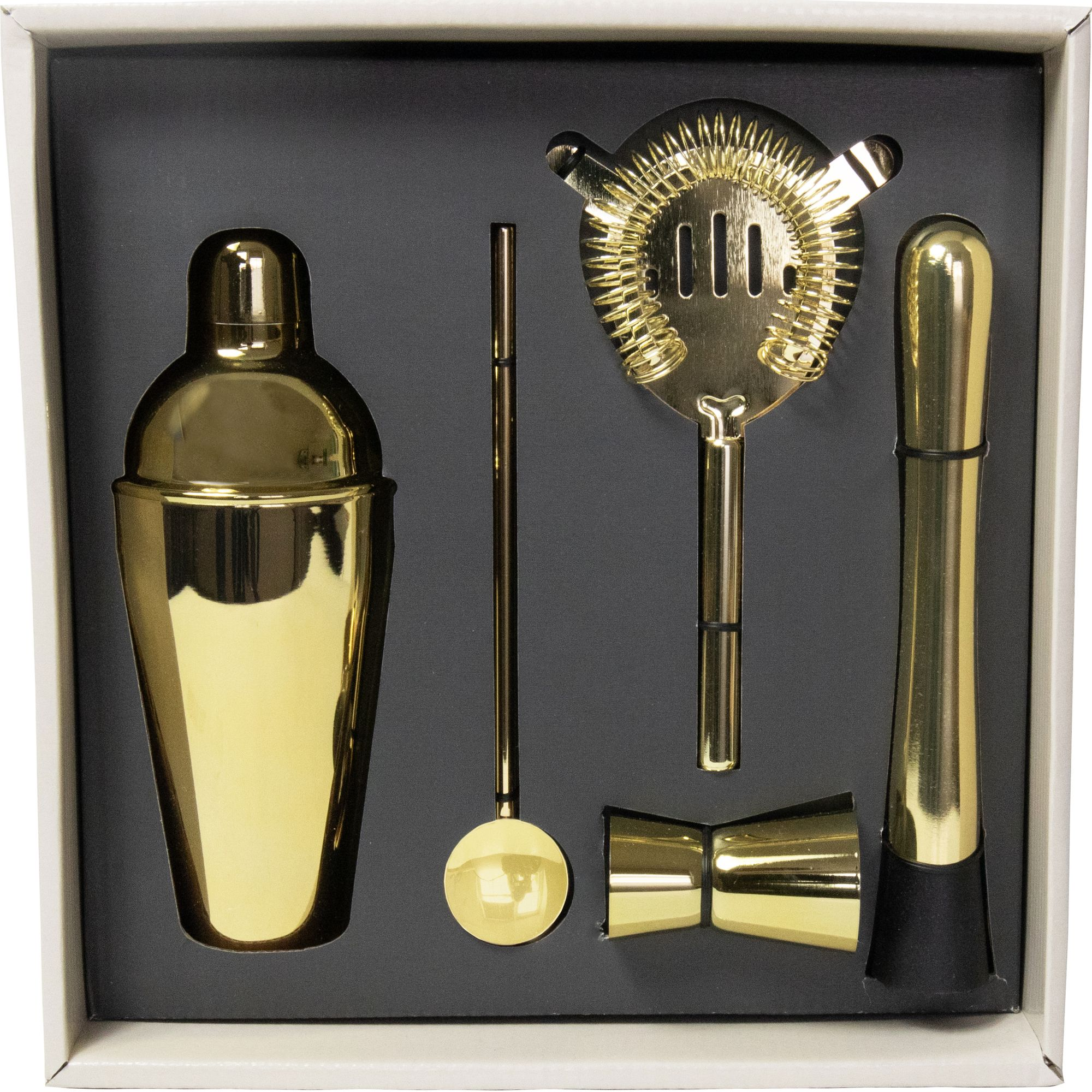 Cocktail Set with Bamboo Stand - Image 4
