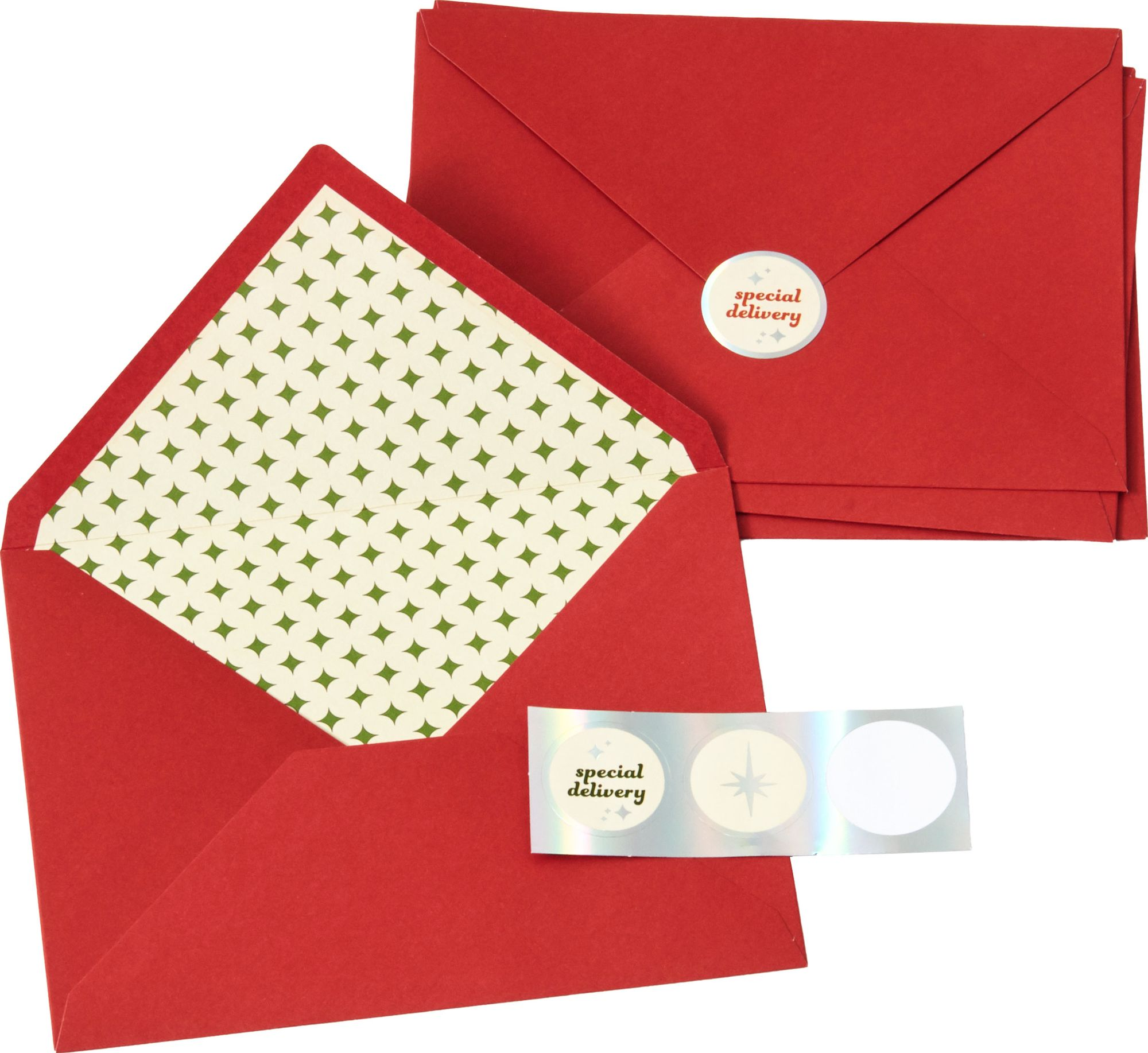 Christmas Tinsel Trees Stationery Set - Image 3