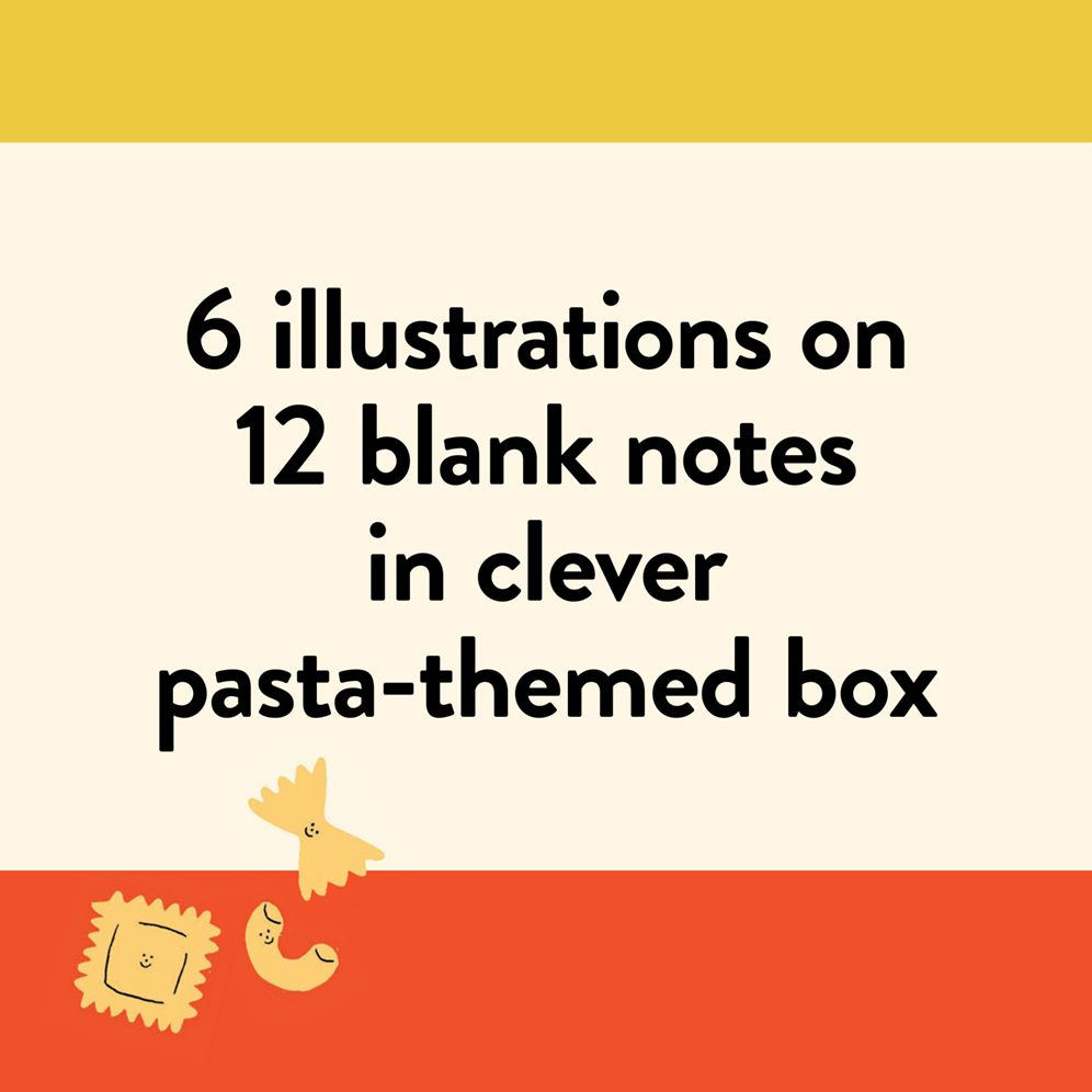 Penne Pals: 12 Pasta Pun Notecards & Envelopes - Image 2