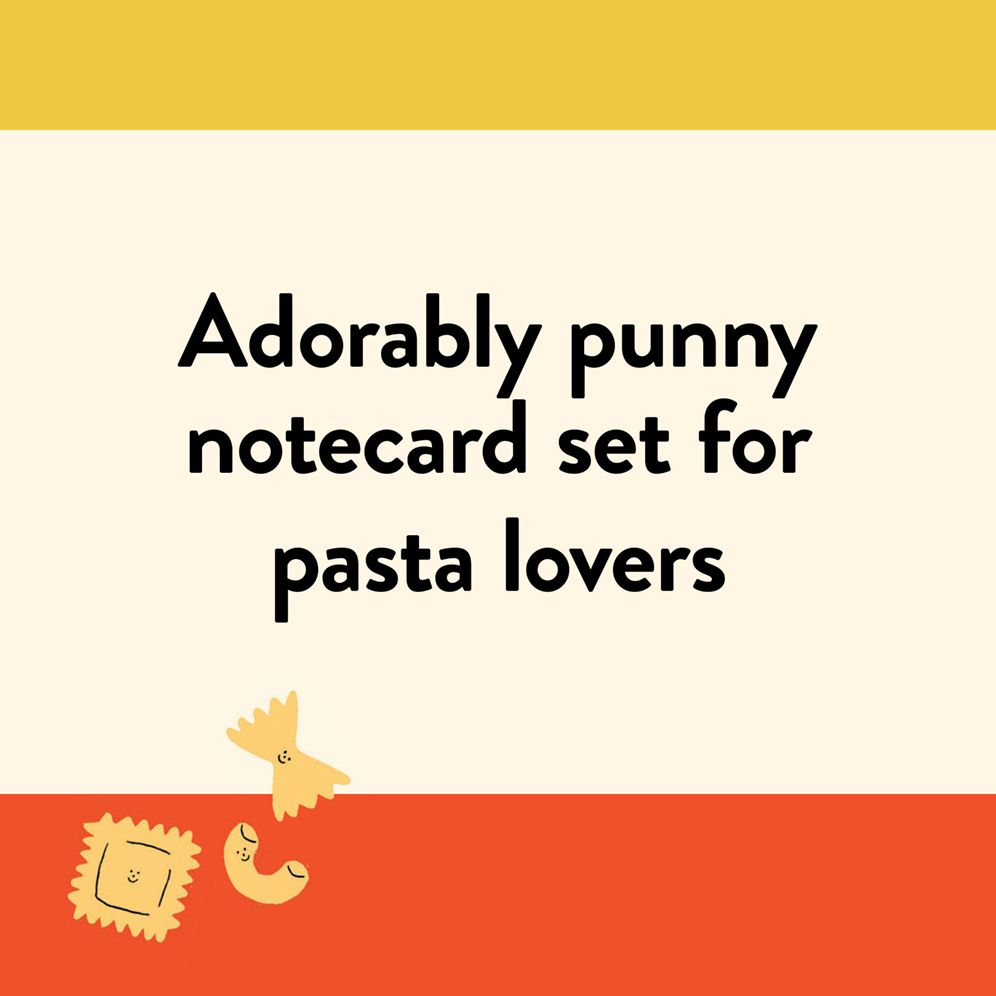 Penne Pals: 12 Pasta Pun Notecards & Envelopes - Image 4