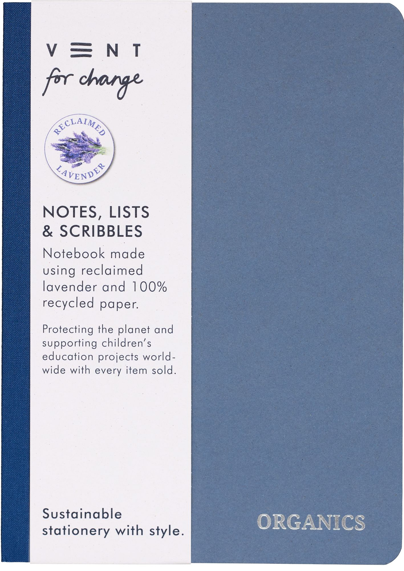Organics Lavender Recycled Notebook - Image 2