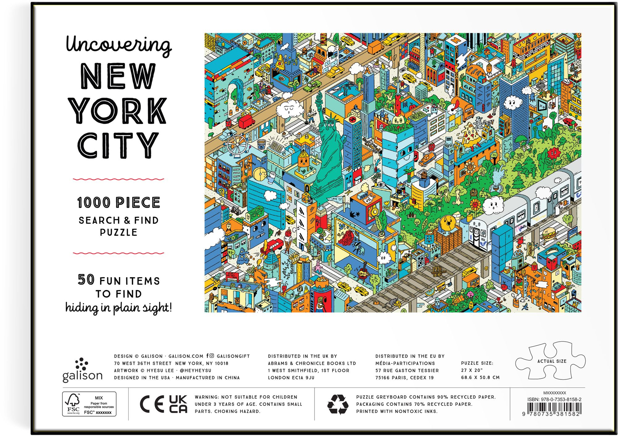 Uncovering New York City Search and Find 1000 Piece Puzzle - Image 5