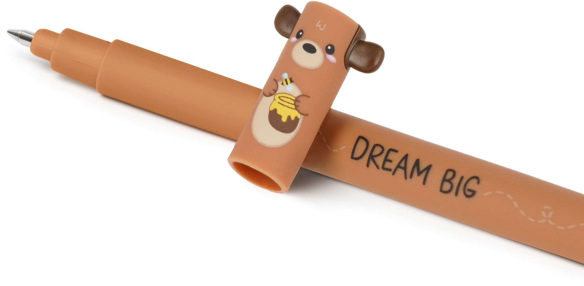 Teddy Bear Erasable Gel Pen - Red Ink - Image 2
