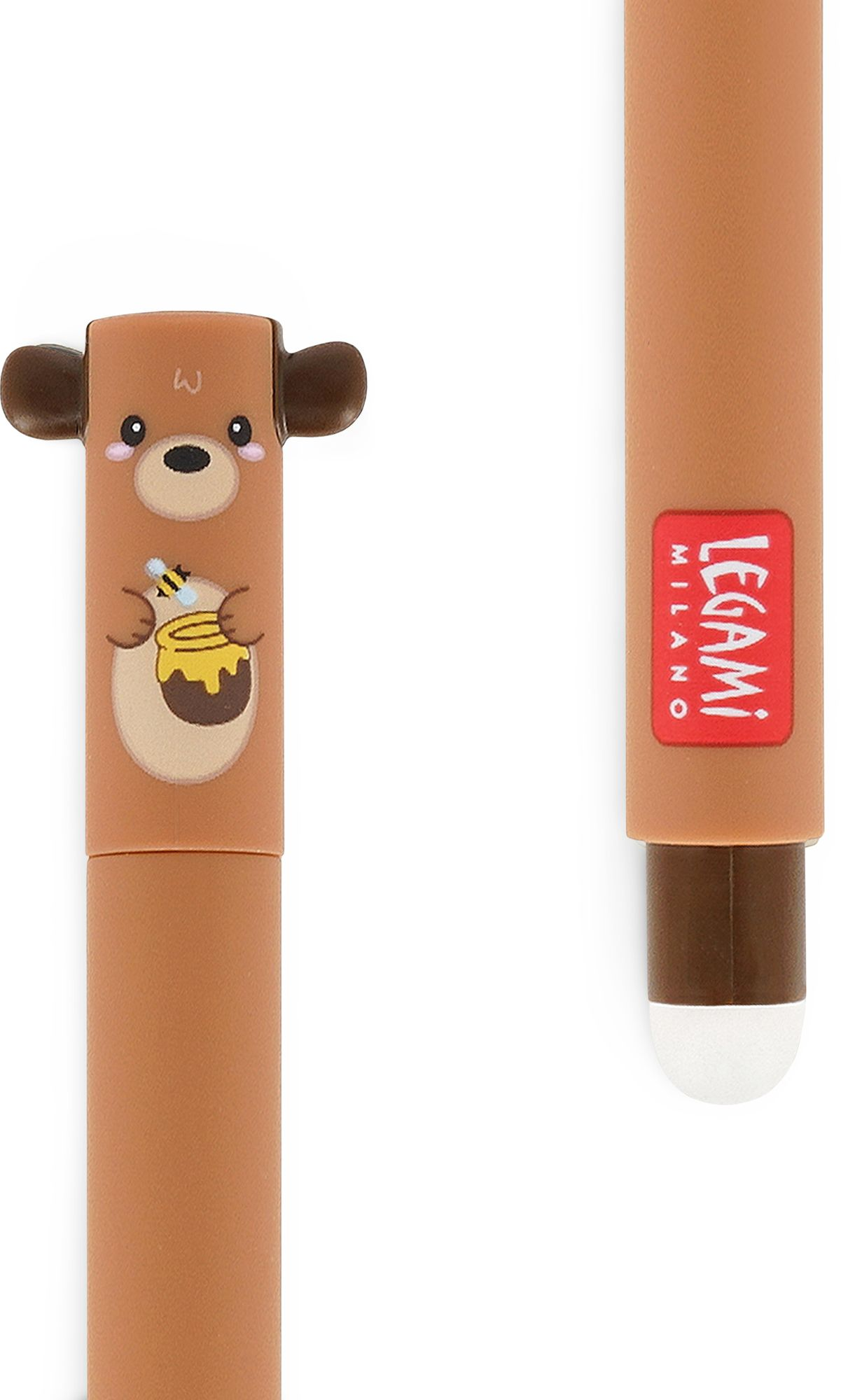 Teddy Bear Erasable Gel Pen - Red Ink - Image 3