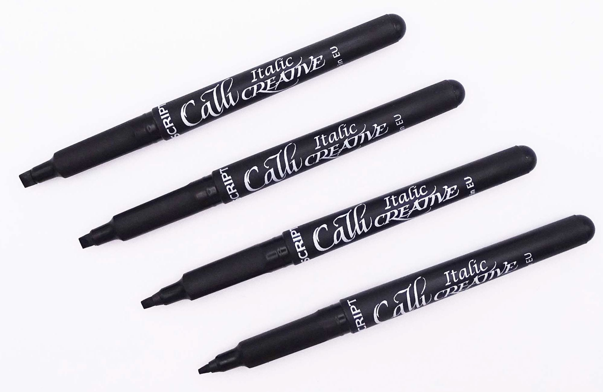 Manuscript Callicreative Italic Markers - pack of 4 - Black - Fine/Medium/Broad/Extra Broad - Image 5