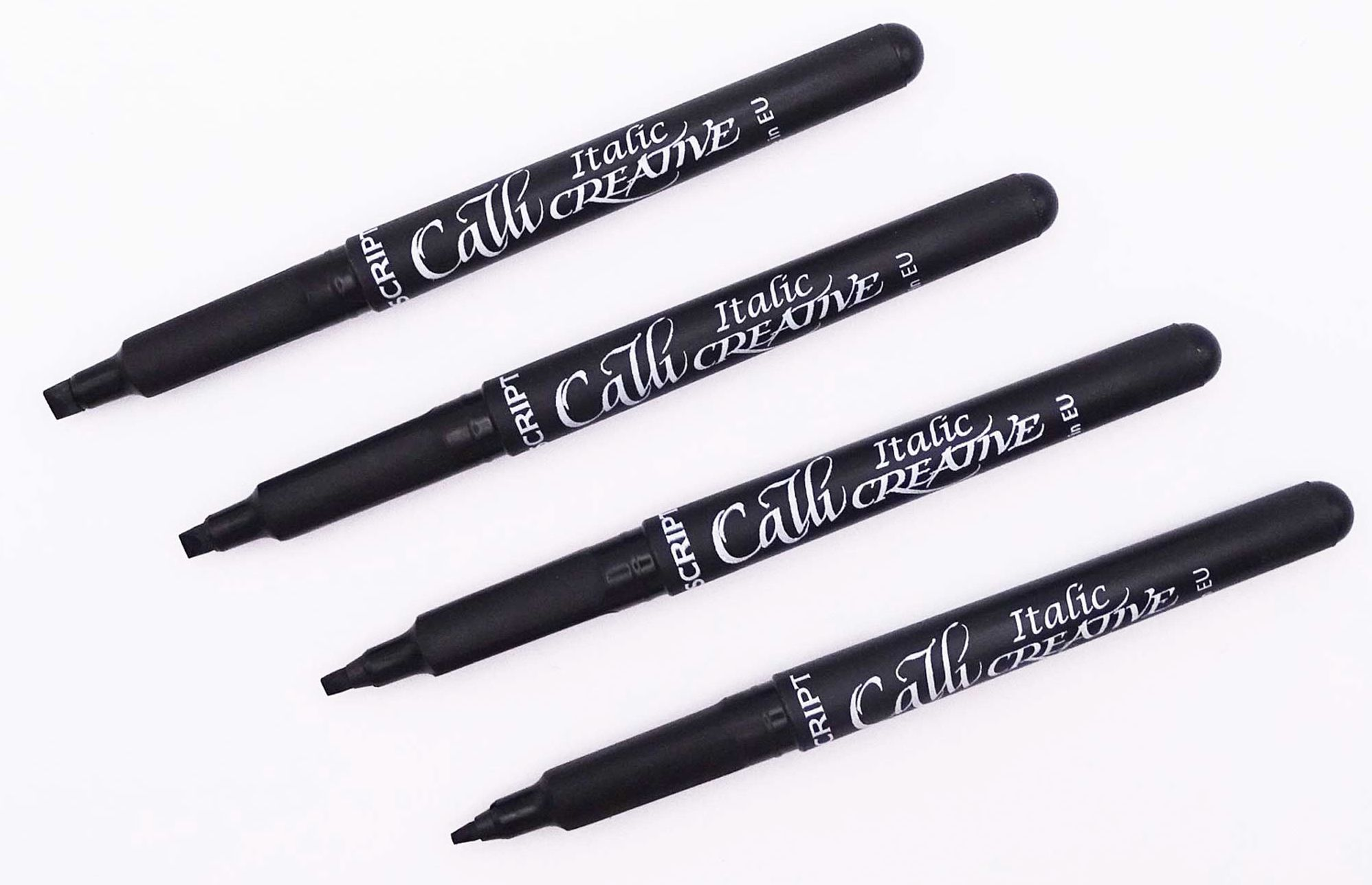 Manuscript Callicreative Italic Markers - pack of 4 - Black - Fine/Medium/Broad/Extra Broad - Image 10