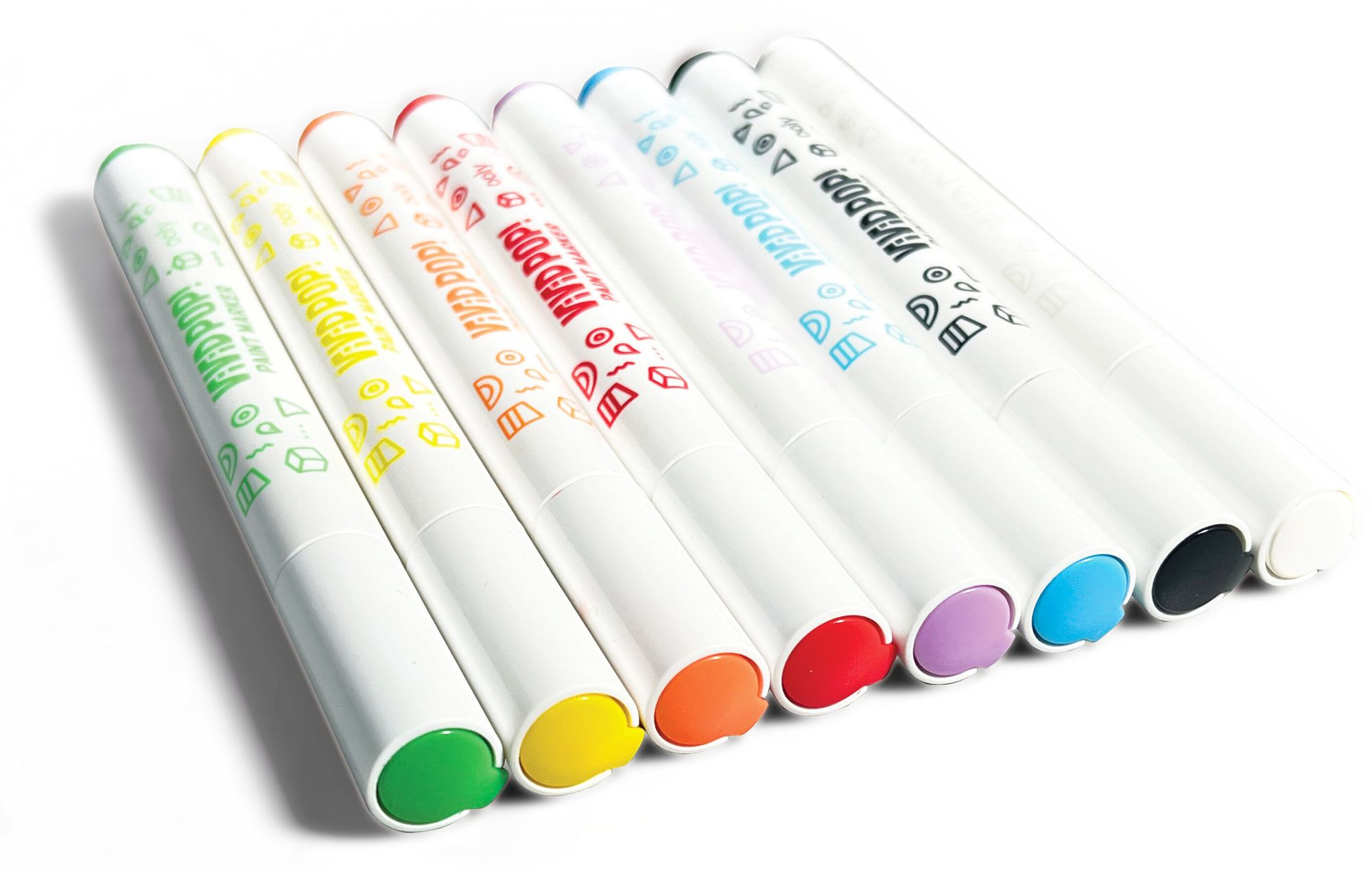 Vivid Pop! Water Based Paint Markers - 8 Colors - Image 5