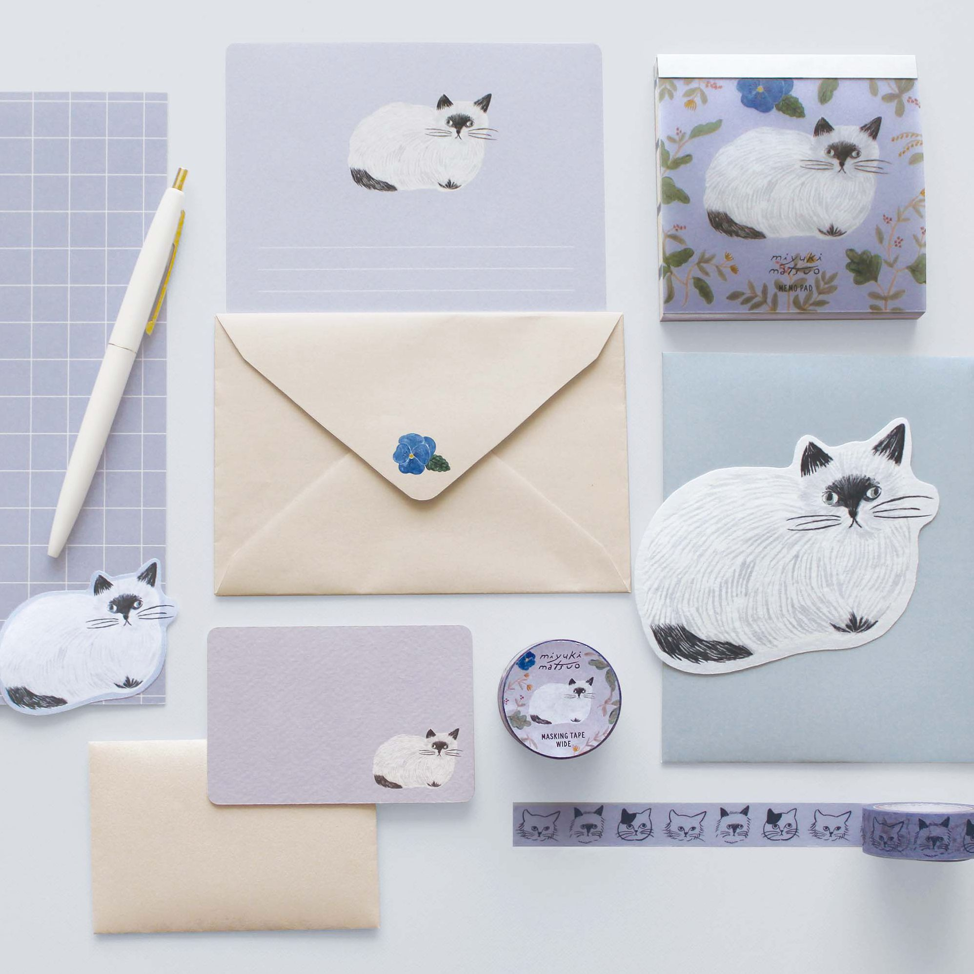MIYUKI MATSUO LETTER SET CATS - Image 2