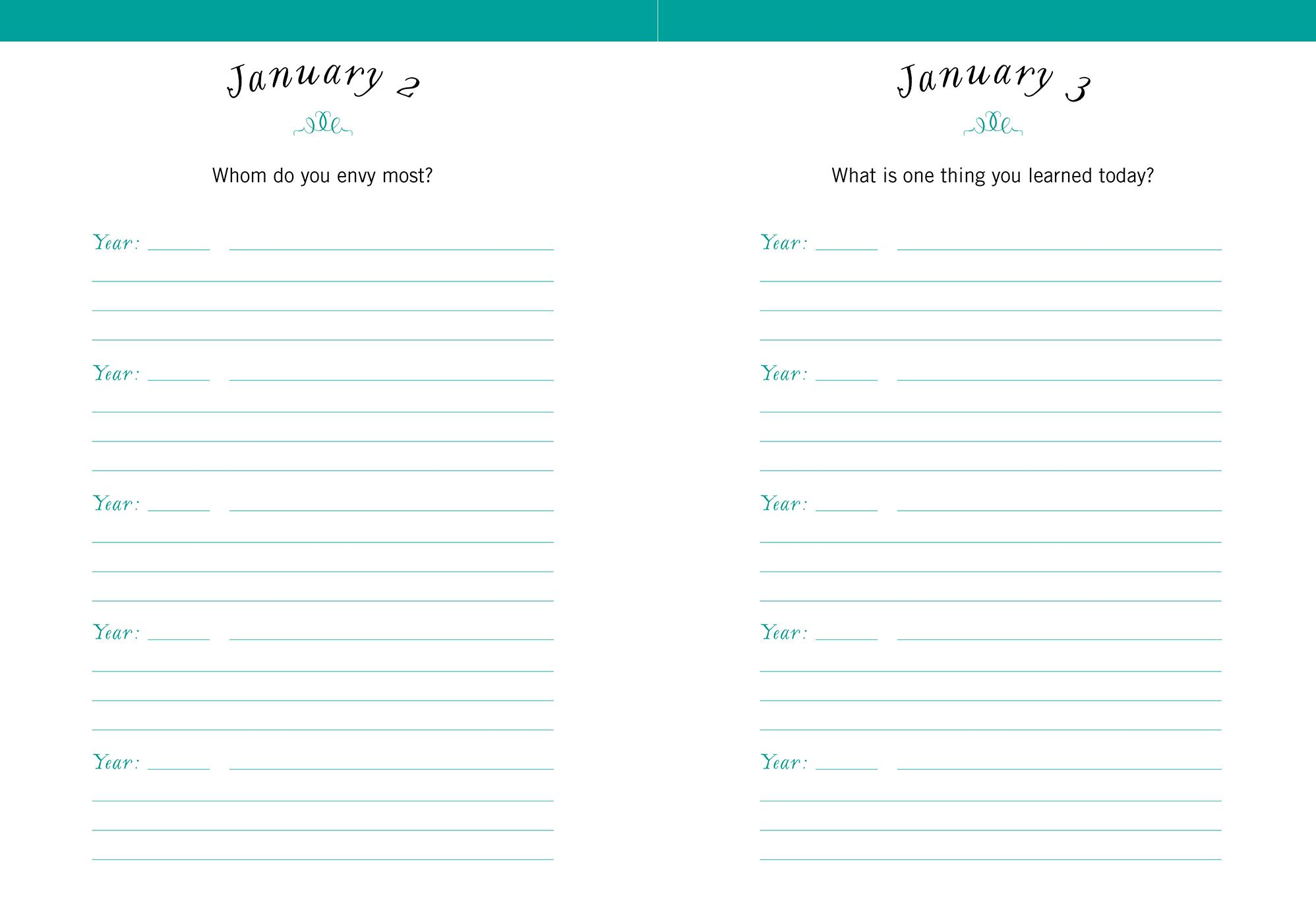 One Question a Day (Floral): A Five-Year Journal - Image 2