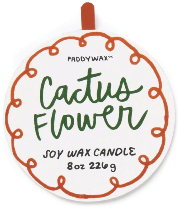 Ceramic Cactus Flower Candle - Image 2
