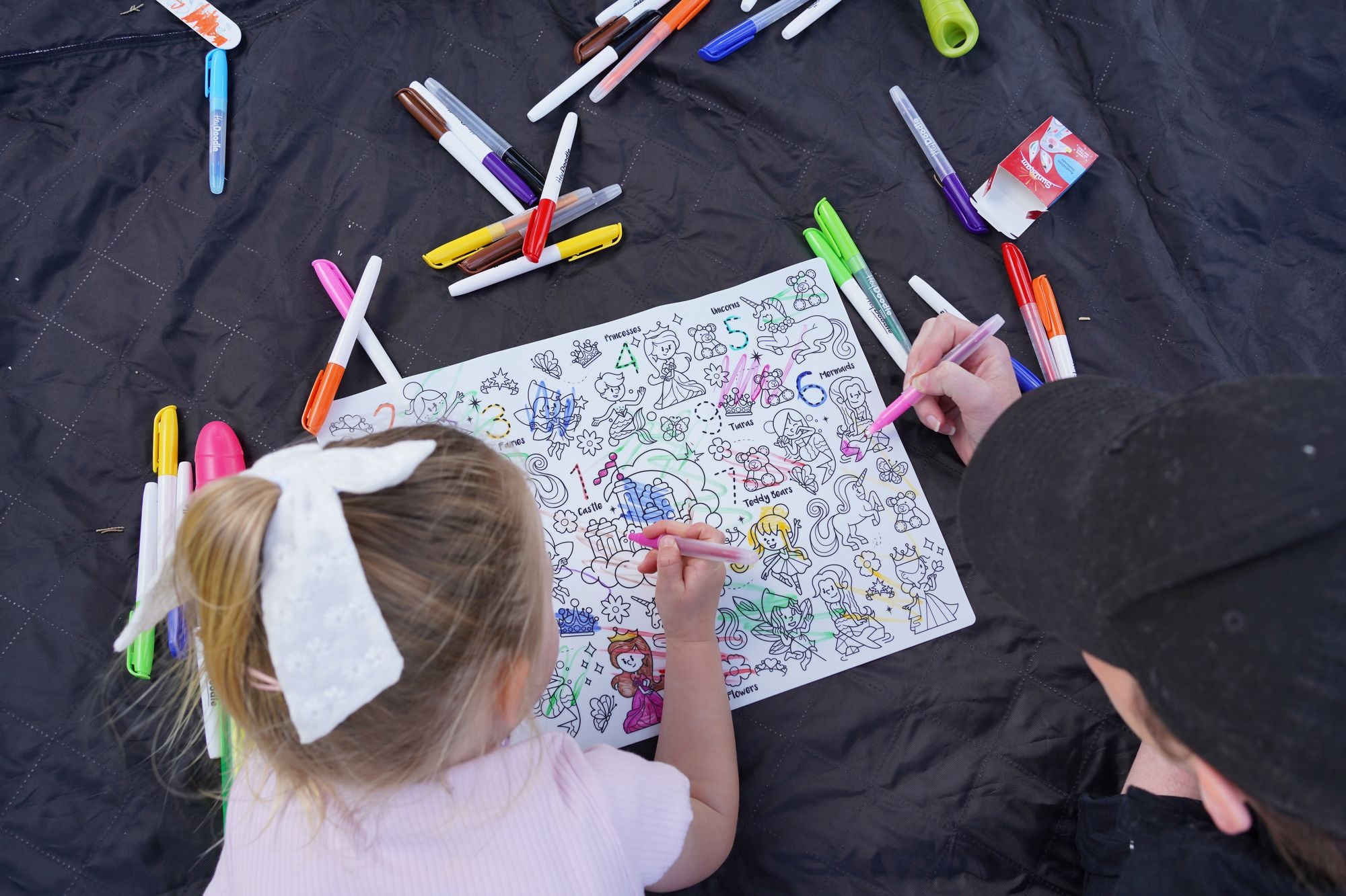 Sugar & Spice Reusable Silicone Colouring Placemat by HeyDoodle - Image 3