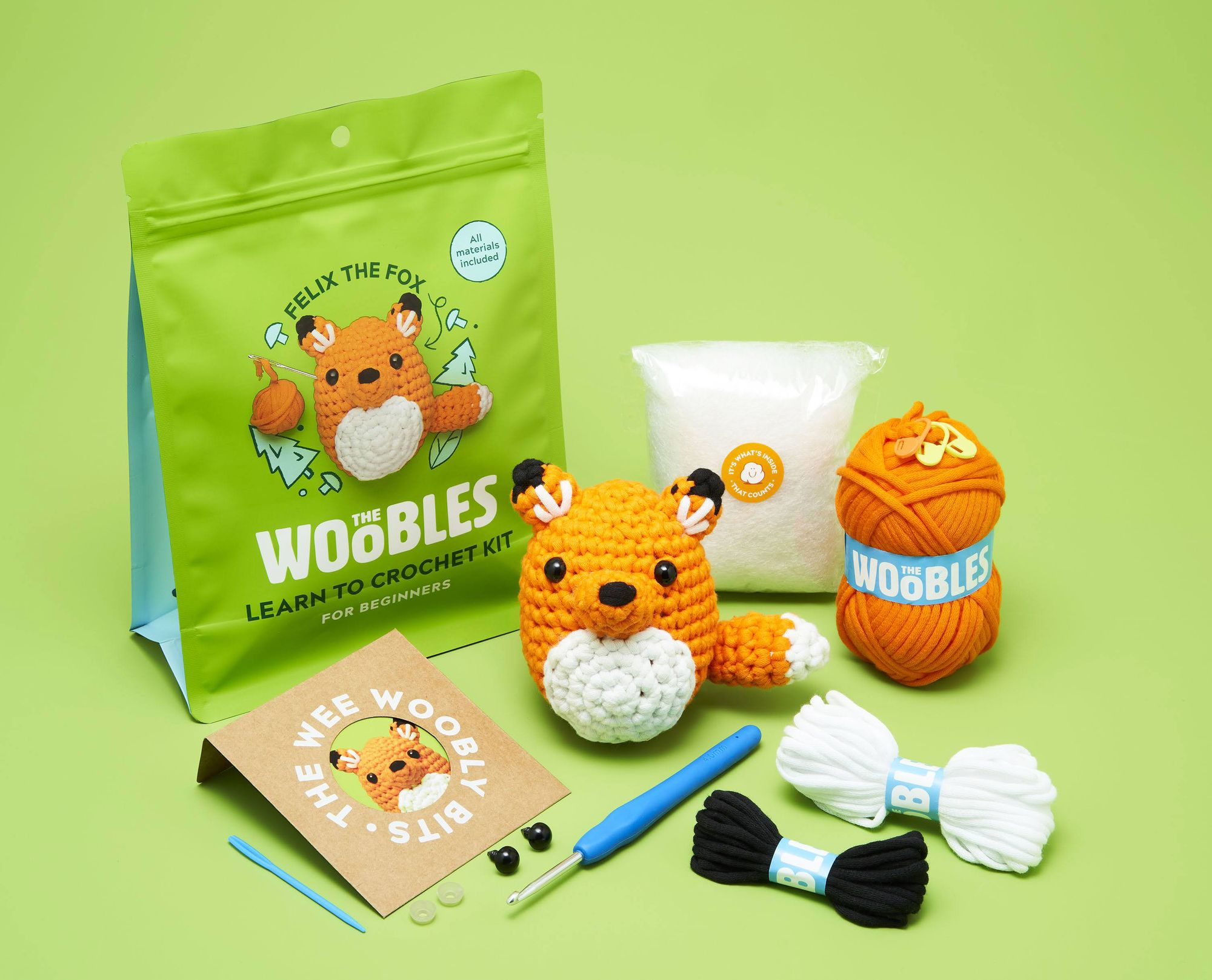 Felix the Fox. The Woobles Beginner Crochet Kit - Image 4