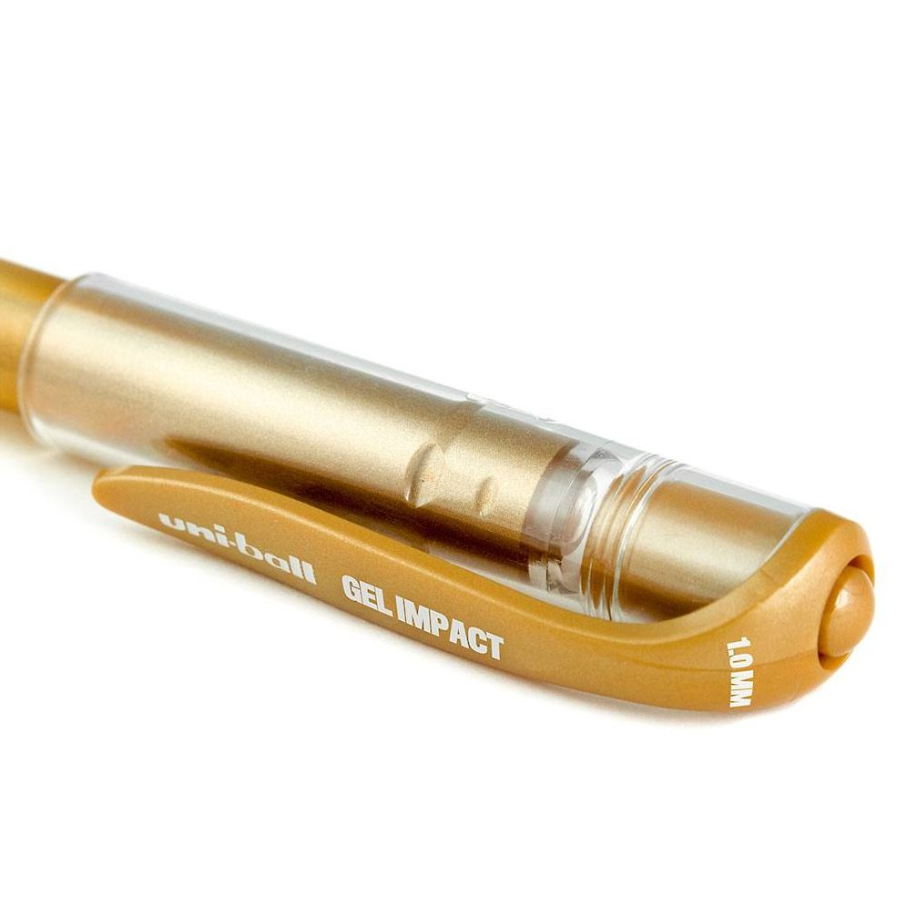 uniball Signo Gel Impact Pens. Bold Point (1.0mm). Assorted Metallic. 3 Pack (Gold. Silver. White) - Image 12