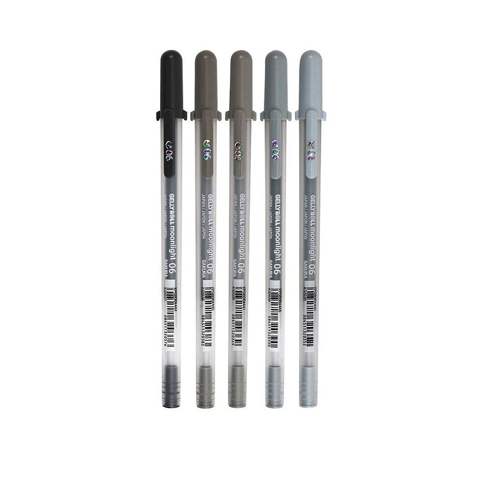 Gelly Roll Moonlight 5pk Charcoal - Image 2