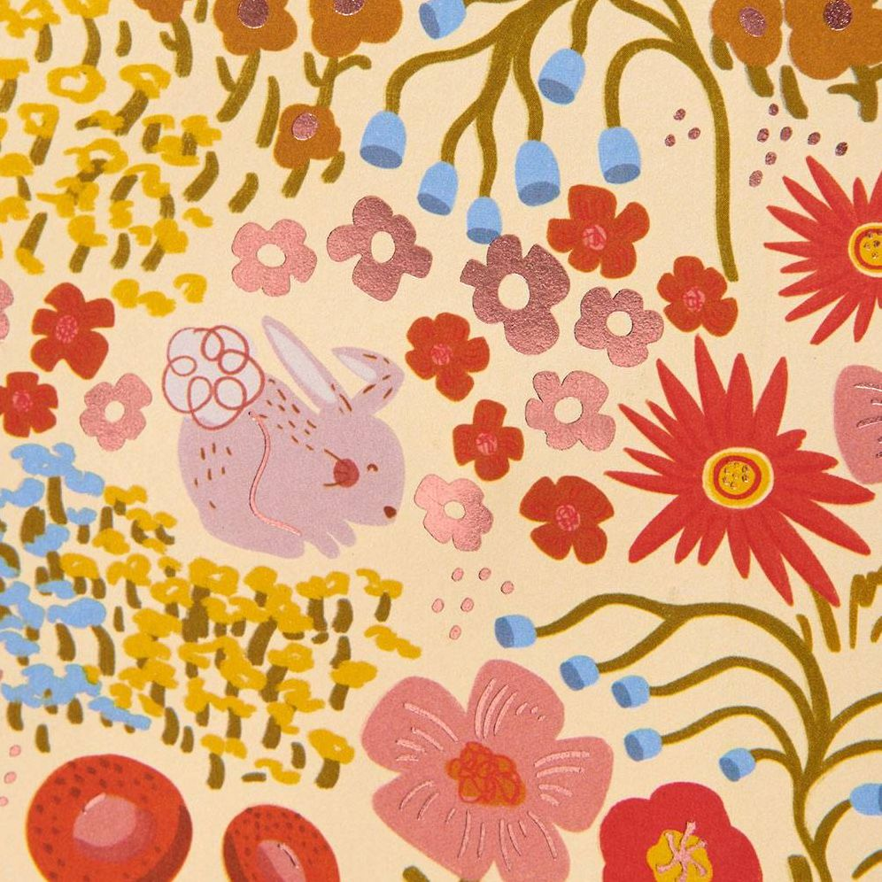 Floral Bunnies Medium Gift Bag - Image 2
