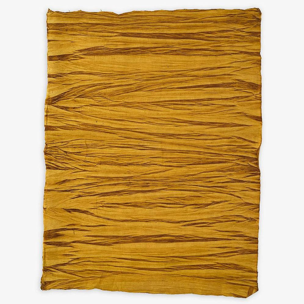 Yellow Ripples Handmade Paper - Image 2