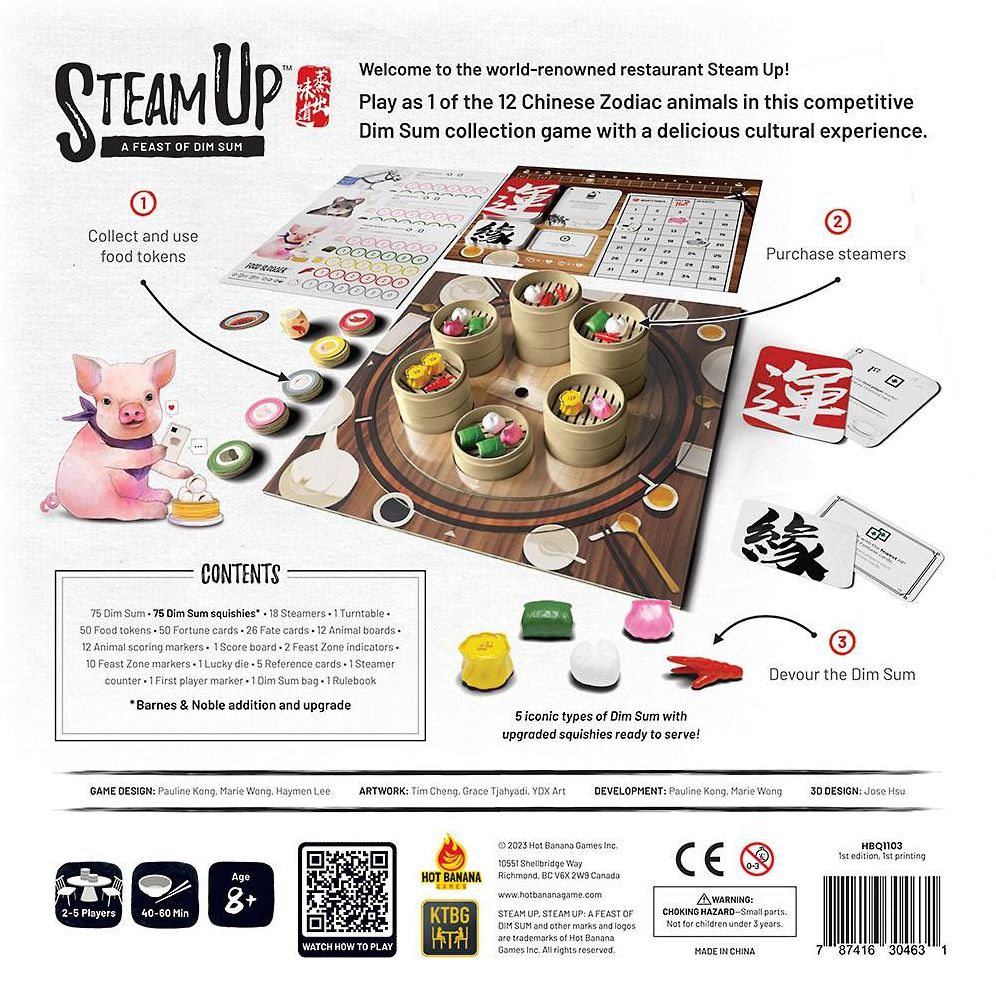 Steam Up A Feast of Dim Sum (B&N Exclusive Edition) (2023 B&N Game of the Year) by Pauline Kong. Haymen Lee and Marie Wong - Image 12