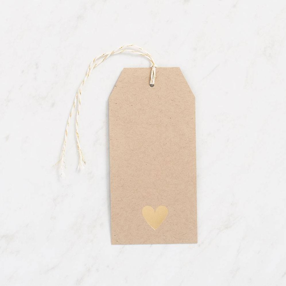 Gold Heart Foil Hang Tags - Image 2
