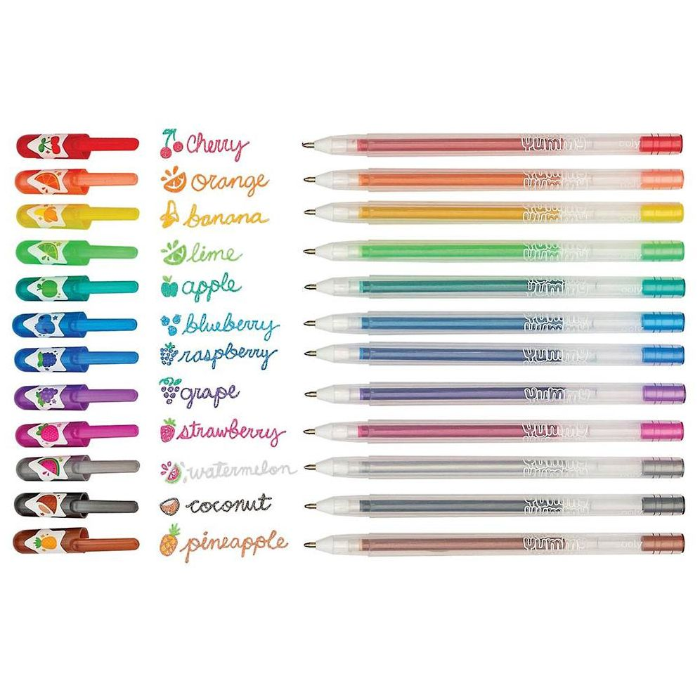 Yummy Yummy Scented Glitter Gel Pens 2.0 - Set of 12 - Image 5