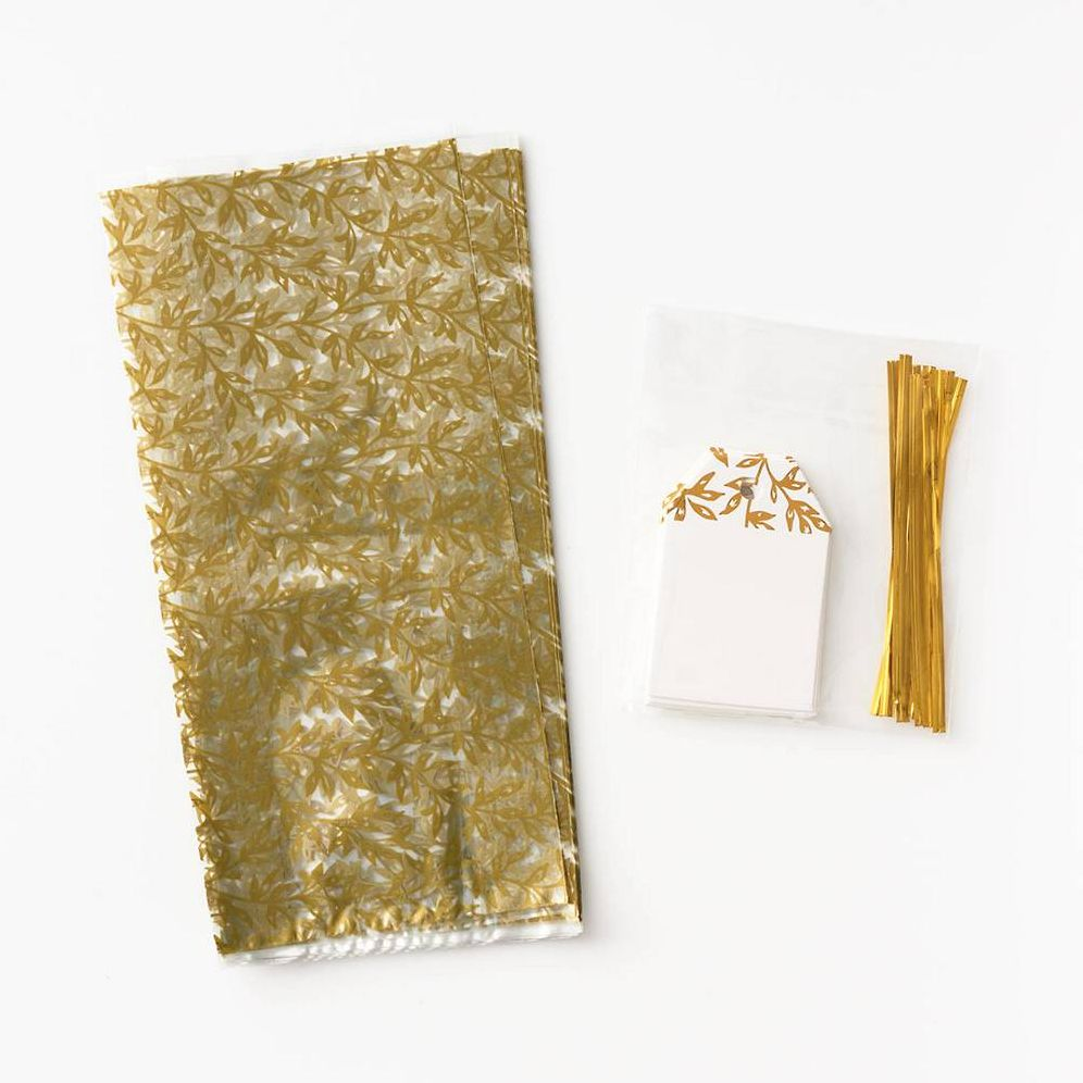 Gold Vines Cellophane Bags - Image 2