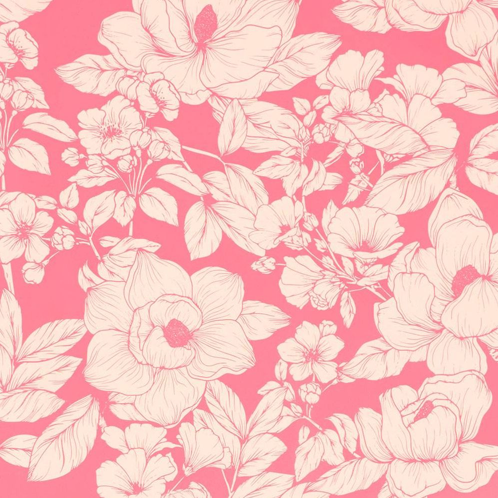 Two Toned Pink Floral Stone Wrapping Paper - Image 2
