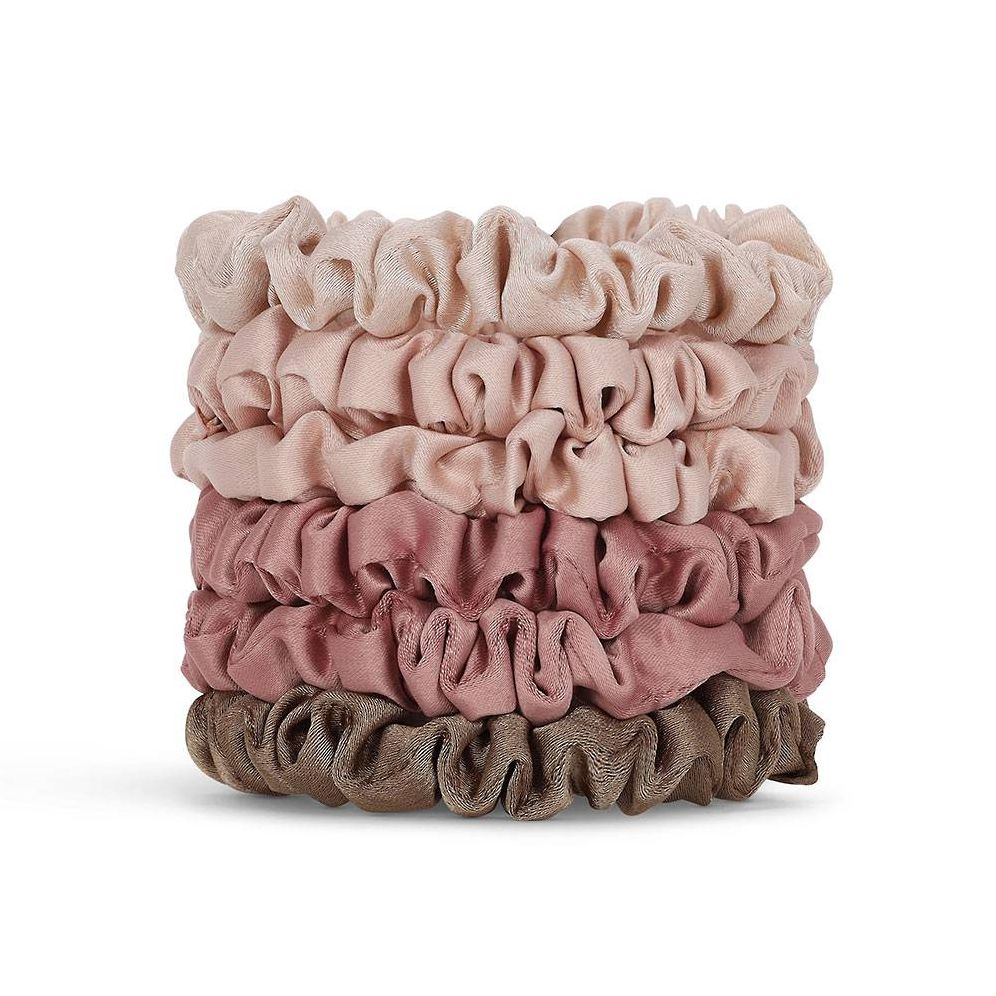 Petite Terracotta Satin Scrunchies - Image 2