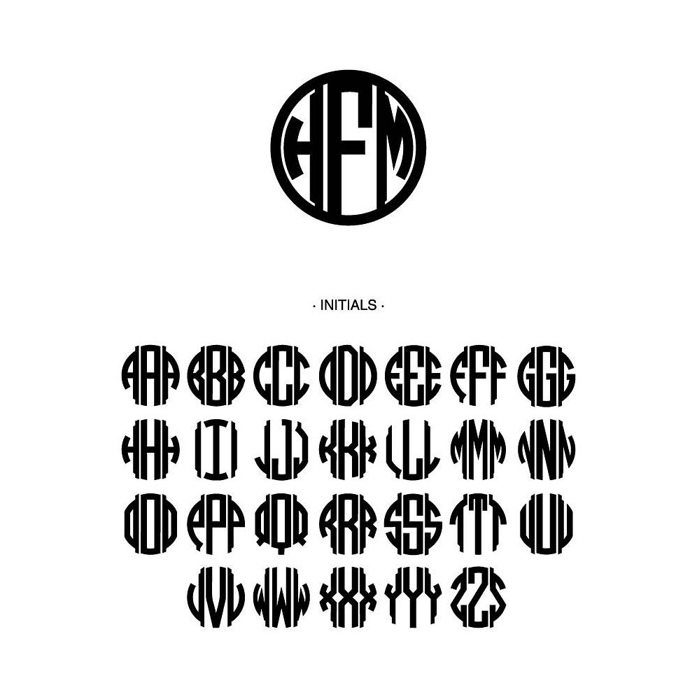 Cool Blue Laser Cut Monogram Coasters - Image 2