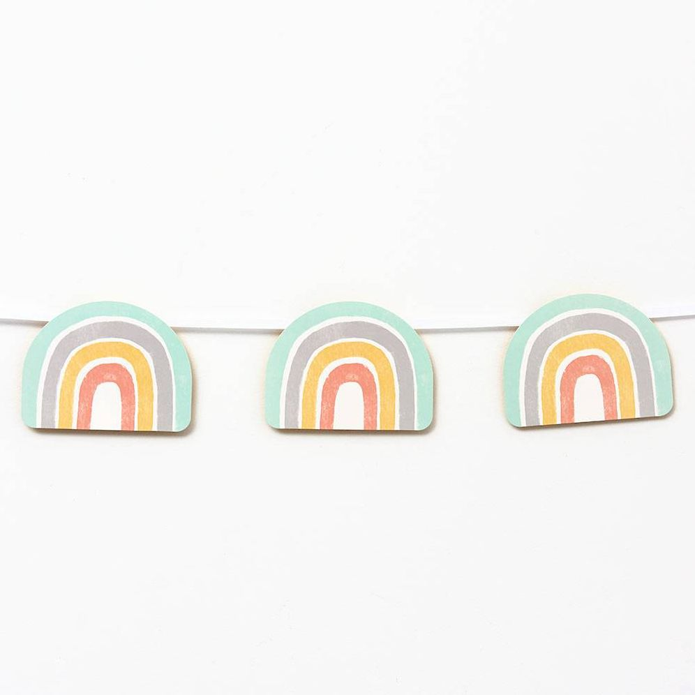 Oh Baby Rainbow Die-Cut Banner - Image 2