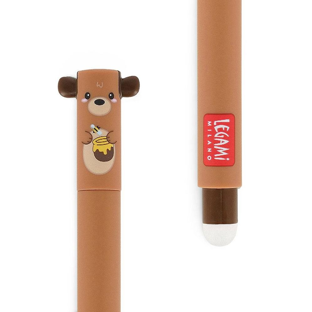 Teddy Bear Erasable Gel Pen - Red Ink - Image 4