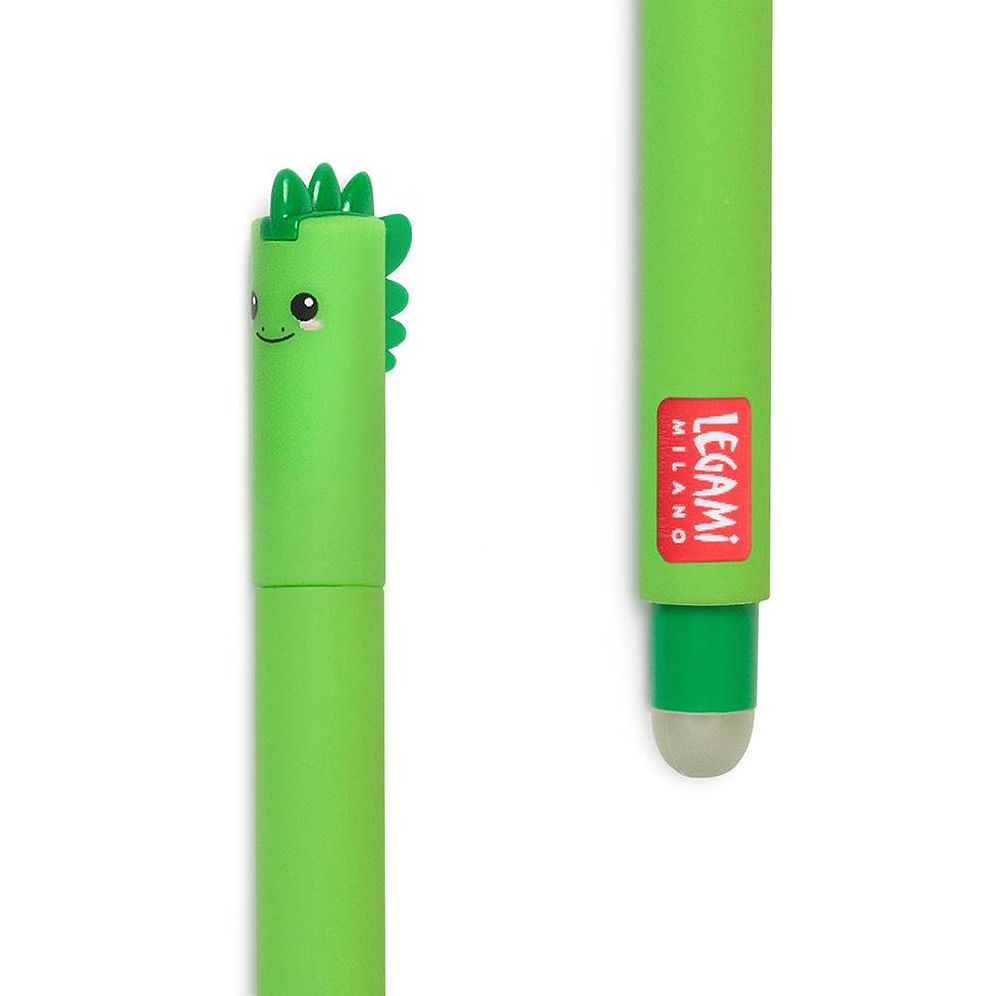 Dino Erasable Gel Pen - Green Ink - Image 4