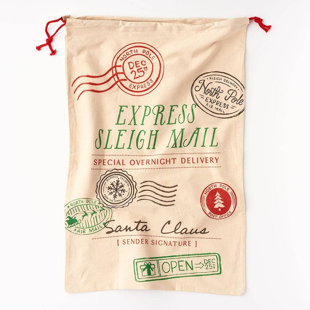 Sleigh Mail Drawstring Gift Bag - Image 2