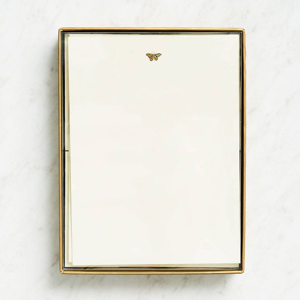 Gold Butterfly Stationery Set - Image 2