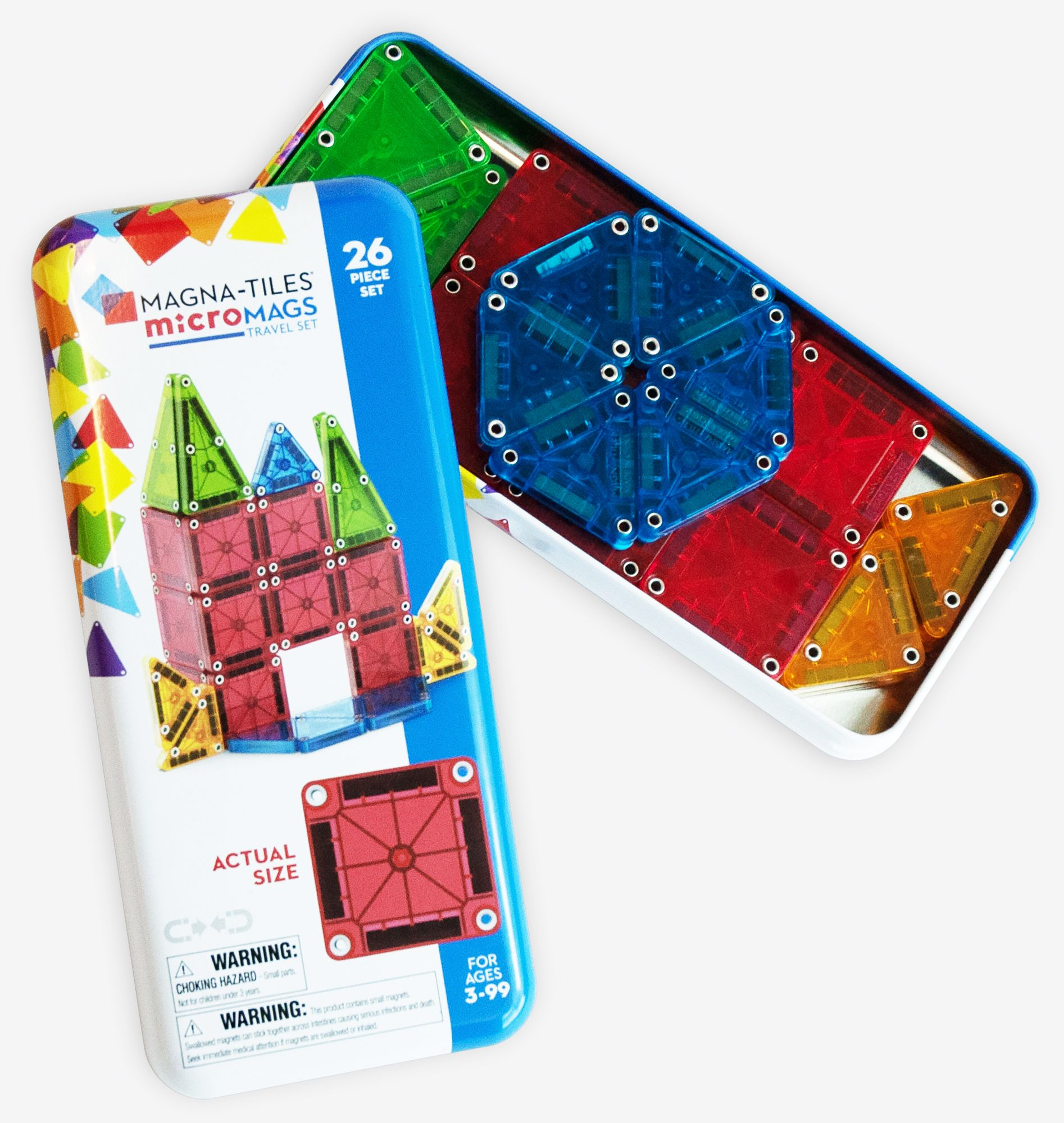 MAGNA-TILES microMAGS Travel Set. 26-Piece Magnetic Construction Set. The ORIGINAL Magnetic Building Brand - Image 9