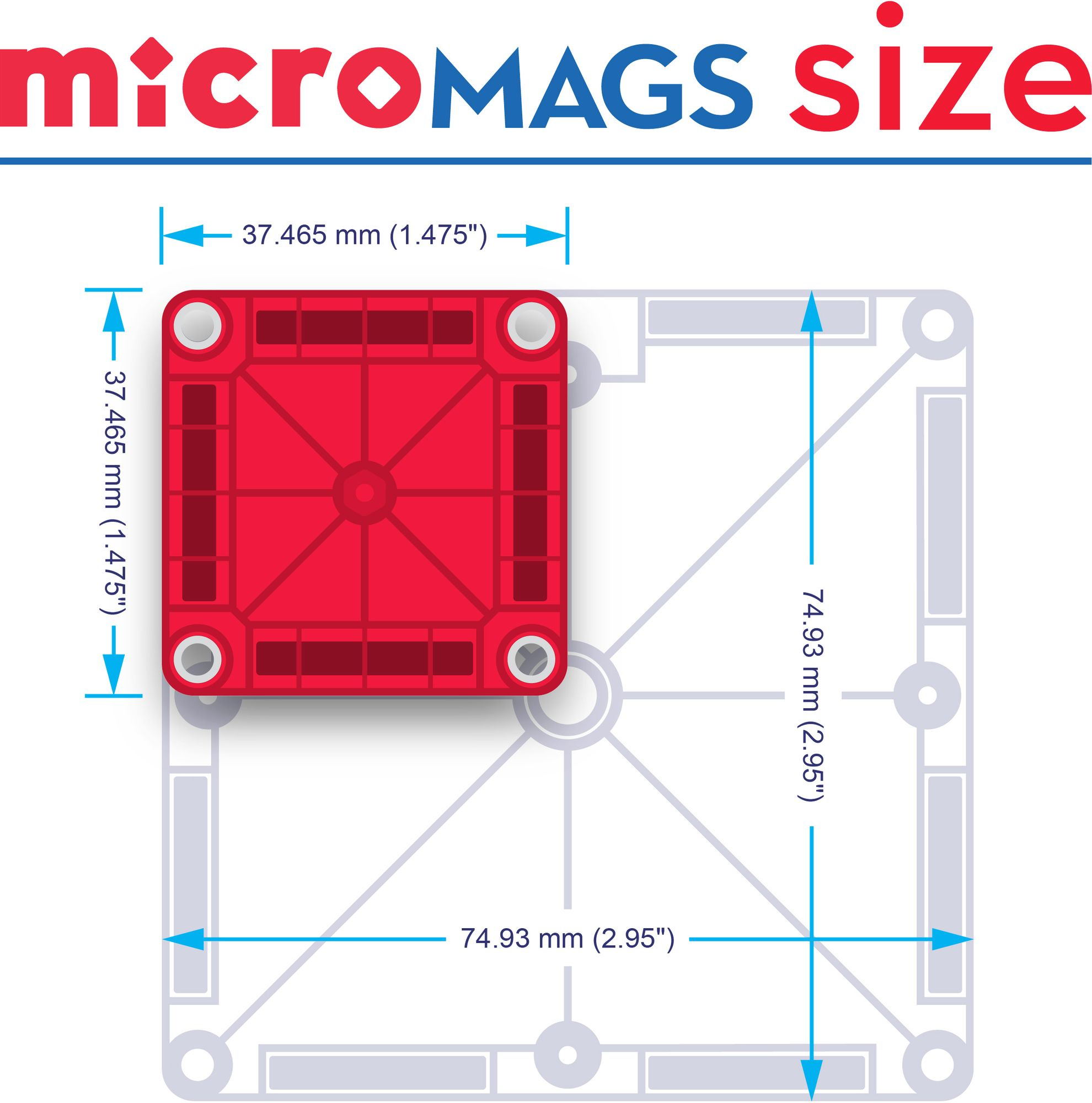 MAGNA-TILES microMAGS Travel Set. 26-Piece Magnetic Construction Set. The ORIGINAL Magnetic Building Brand - Image 14