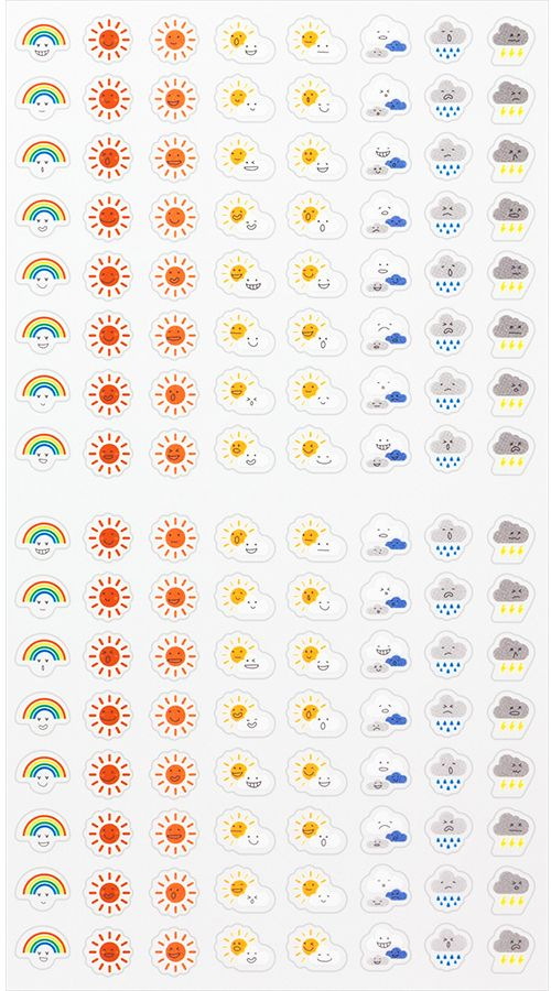 Midori Stickers - Feelings and Weather - Image 2