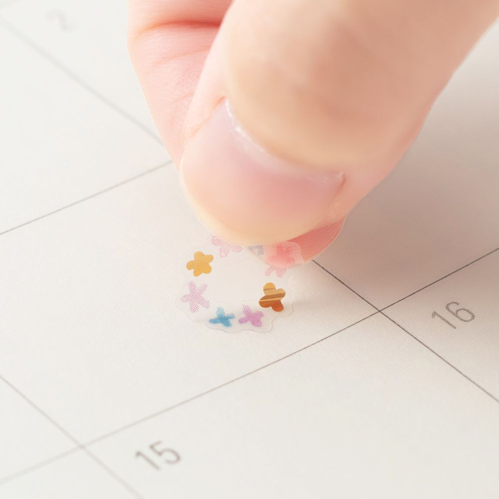 Midori Stickers - Date Twinkling Pastel - Image 4