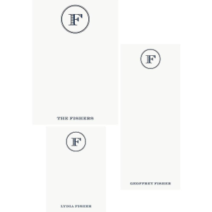 Escorial Circle Monogram Mixed Personalized Notepads