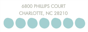 Big Dots Return Address Label
