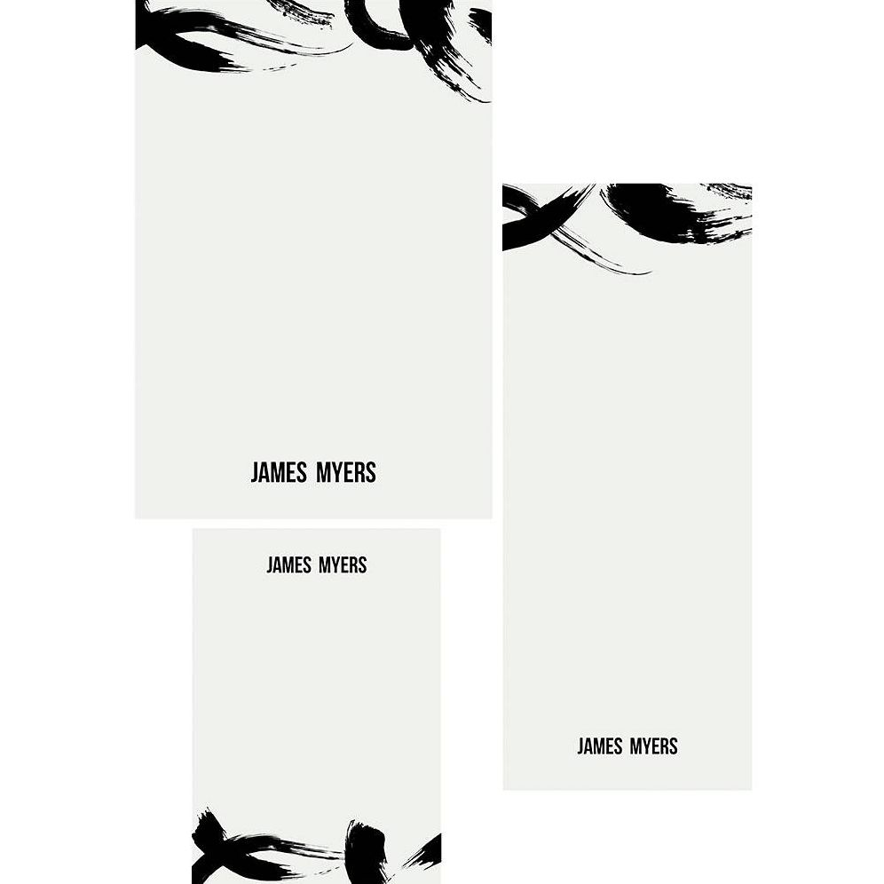 Black Brush Mixed Personalized Notepads