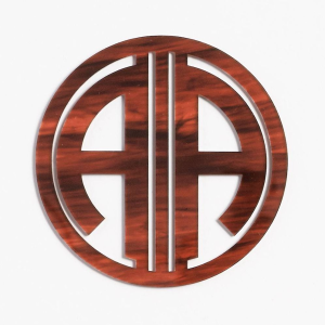 Brown Tortoise Laser Cut Monogram Coasters