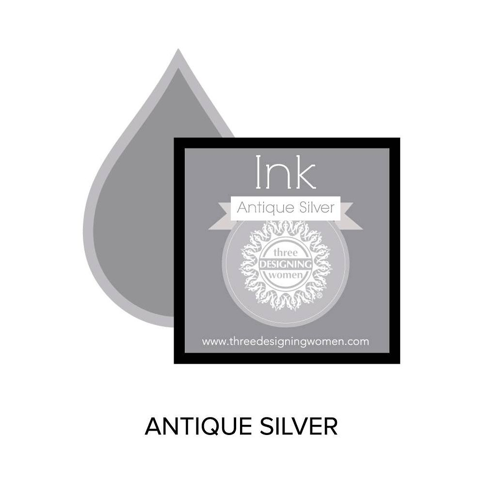 Antique Silver Replacement Inkpad for Custom Stamps