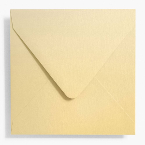 5.75 Square Shimmer Gold Envelopes