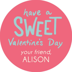 Sweet Valentine Personalized Stickers